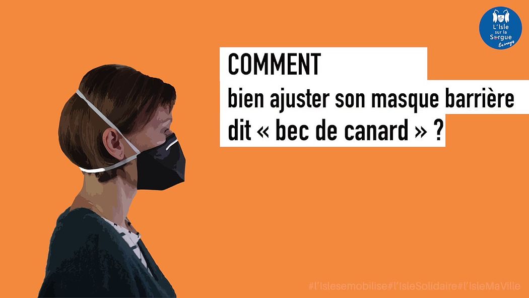 Comment bien ajuster son masque barrière dit "bec de canard" ?